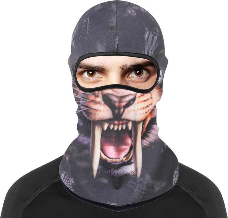 Cutewing Balaclava Mask 3D Print Full Face Mask Cooling Neck Gaiter Sun Protection Face Cover Mask Windproof Ski Mask - Image 2